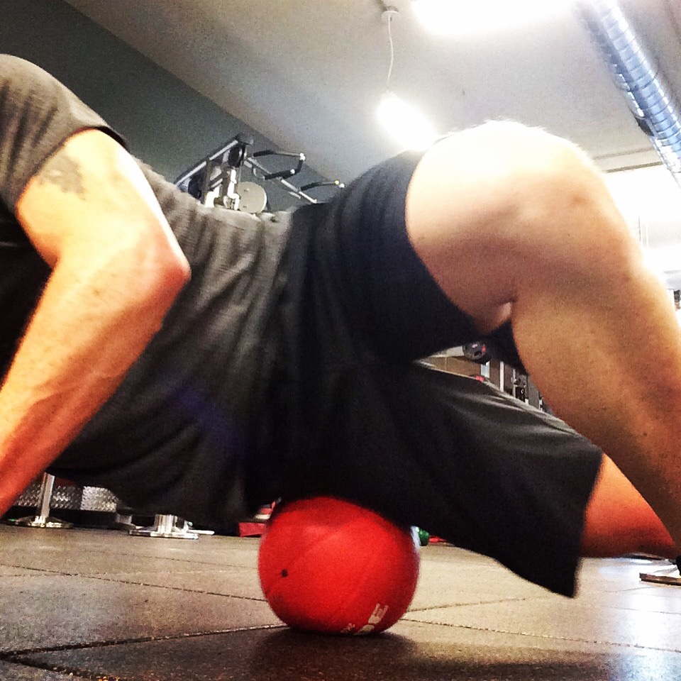 Rolling to decrease tone in legs